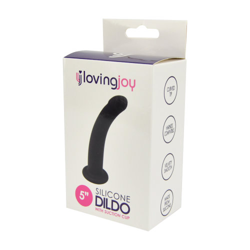 N10885 loving joy curved 5 inch silicone dildo with suction cup PKG 2.jpg