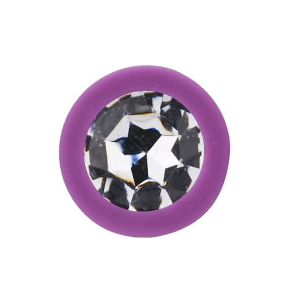 N11237 loving joy jewelled silicone butt plug purple small 5.jpg