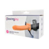 N11682 loving joy 7 inch vibrating hollow strap on vanilla PKG 1.jpg