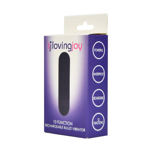N11766 loving joy 10 function rechargeable bullet vibrator black 1 PKG.jpg