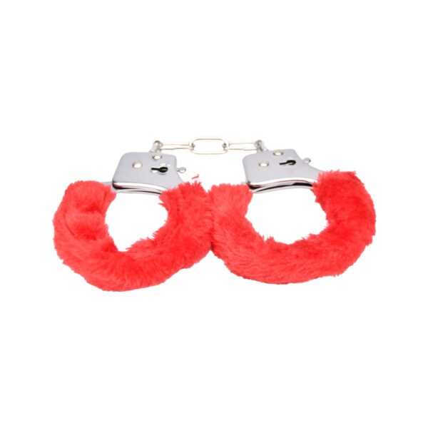 N11851 bound to play heavy duty furry handcuffs red 3.jpg