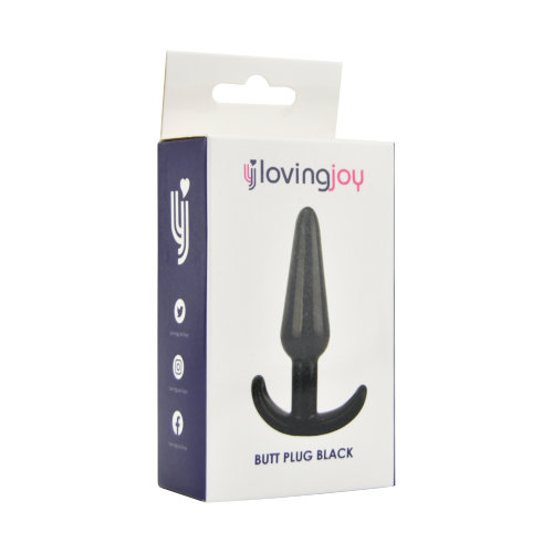 Loving Joy Butt Plug Black Loving Joy Butt Plug Black