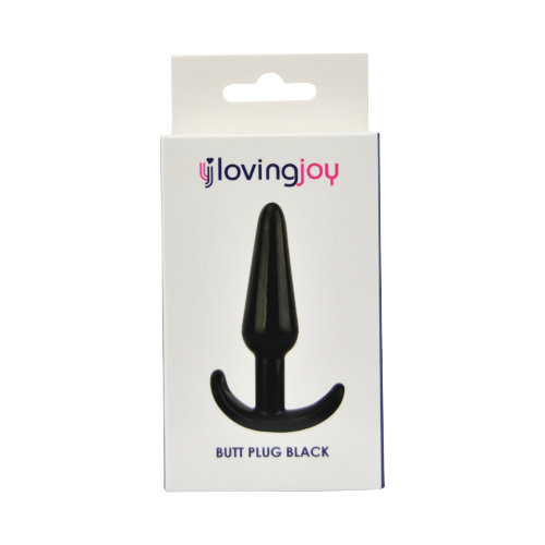 Loving Joy Butt Plug Black Loving Joy Butt Plug Black