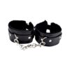 N11932 bound to please furry plush wrist cuffs black 2.jpg