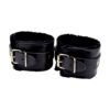 N11932 bound to please furry plush wrist cuffs black 5.jpg