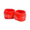 N11933 bound to please furry plush wrist cuffs red 3.jpg
