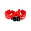 N11933 bound to please furry plush wrist cuffs red 5.jpg
