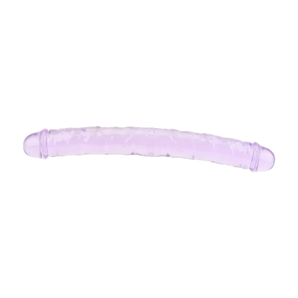 N11950 loving joy 12 inch double dildo purple lying down 1.png