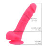 N12031 loving joy 8 inch realistic dildo with suction cup and balls pink SIZES 1.jpg