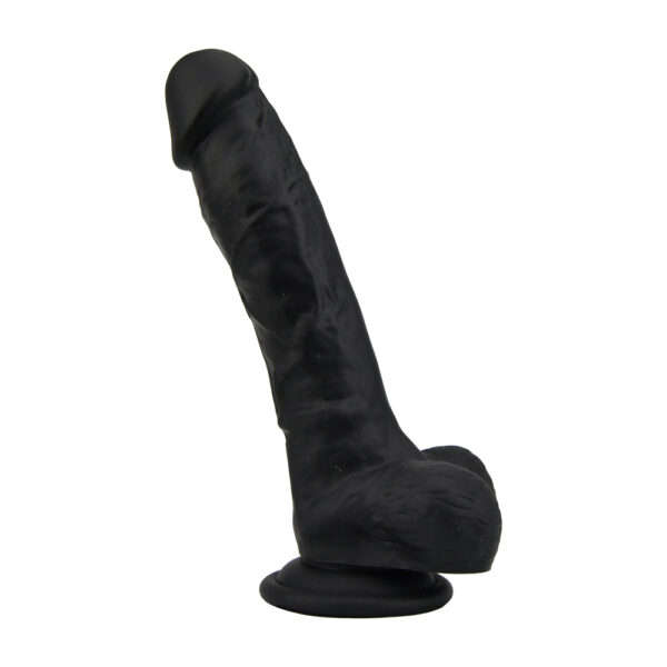 N12033 loving joy 8 inch realistic dildo with suction cup and balls black 2.jpg