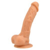 N12034 loving joy 9 inch realistic silicone dildo with suction cup and balls vanilla 1.jpg