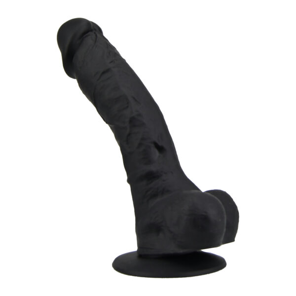 N12035 loving joy 9 inch realistic silicone dildo with suction cup and balls black 3.jpg