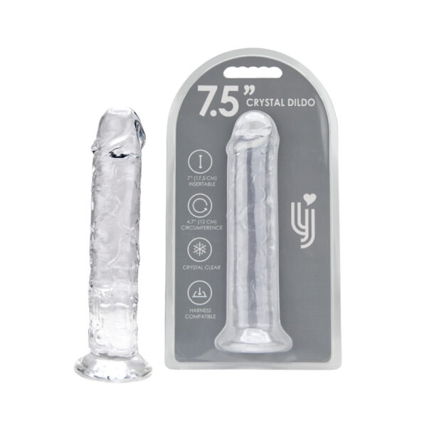 N12183 loving joy 7 5 inch suction cup dildo clear DUO HR.jpg