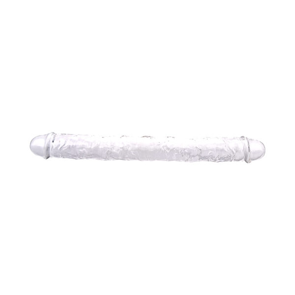 N12190 loving joy 15 inch double ended dildo clear.jpg