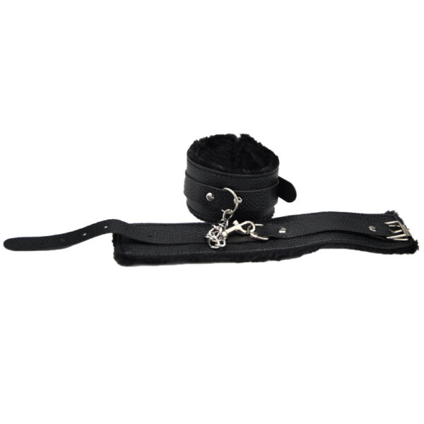 N12280 bound to play beginners bondage kit black 8 piece wrist cuffs.jpg