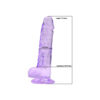 Loving Joy 7 Inch Dildo with Balls Purple Loving Joy 7 Inch Dildo with Balls Purple