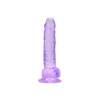 Loving Joy 7 Inch Dildo with Balls Purple Loving Joy 7 Inch Dildo with Balls Purple