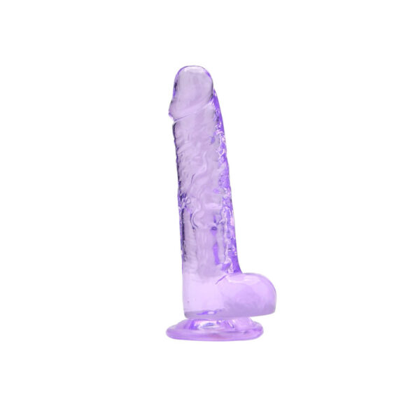 Loving Joy 7 Inch Dildo with Balls Purple Loving Joy 7 Inch Dildo with Balls Purple