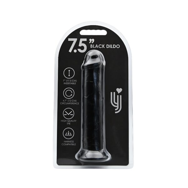 N12624 loving joy 7 5 inch suction cup dildo black 3.jpg