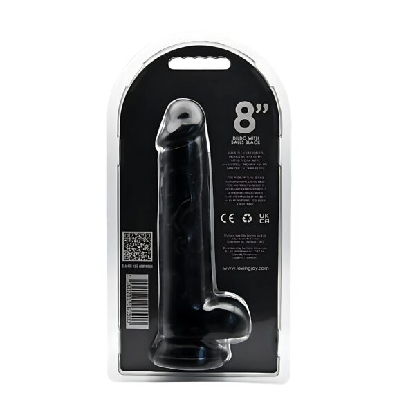 N12629 loving joy 8 inch dildo with balls black 5.jpg