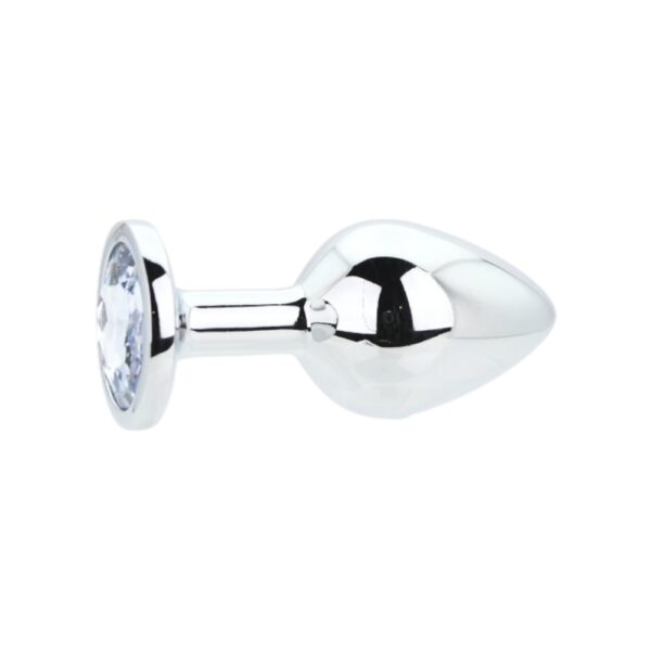 N12815-toosh-silver-metal-butt-plug-medium-clear-stone-1.jpg N12815 toosh silver metal butt plug medium clear stone 1.jpg