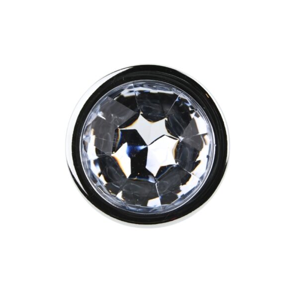N12815-toosh-silver-metal-butt-plug-medium-clear-stone-jewel.jpg N12815 toosh silver metal butt plug medium clear stone jewel.jpg