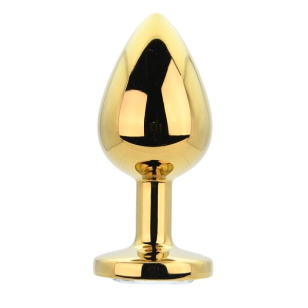 N12819-toosh-gold-metal-butt-plug-large-clear-stone.jpg N12819 toosh gold metal butt plug large clear stone.jpg