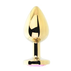 N12831 toosh gold metal butt plug large pink stone.jpg