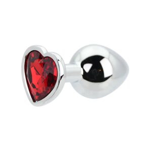 N12833 toosh heart shaped silver with red stone medium 2.jpg
