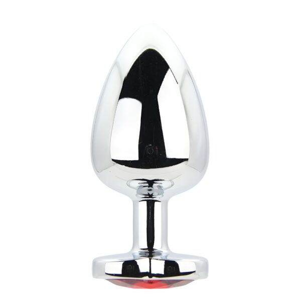 N12834 toosh heart shaped silver butt plug with red stone large.jpg