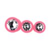 N12842 toosh silicone butt plug pink set of 3 clear stone 2.jpg