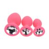 N12842 toosh silicone butt plug pink set of 3 clear stone 4.jpg