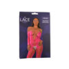 N12917 lace by lj lace up front crotchless bodystocking fushia PKG.jpg