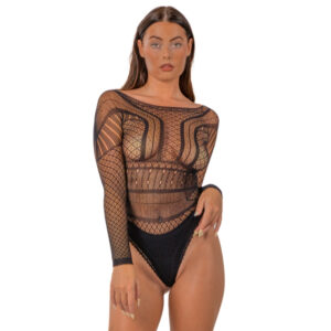 N12929 lace by lj seamless lace longsleeved bodysuit black.jpg