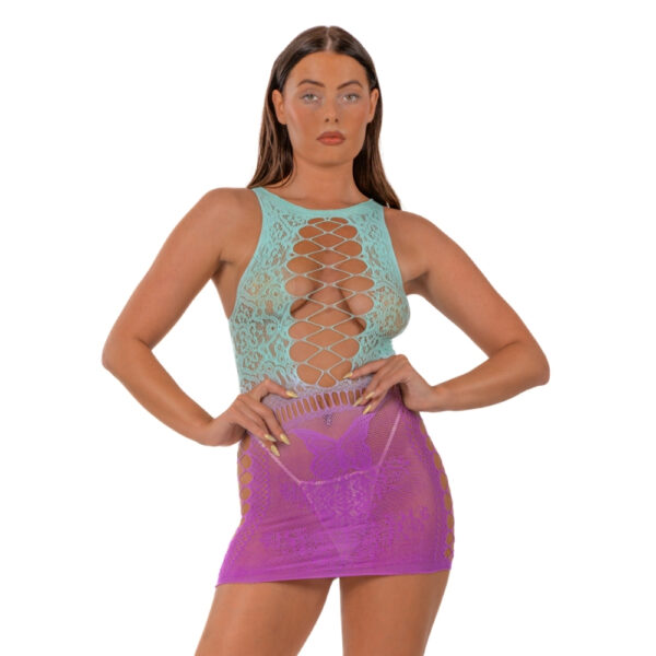 N12983 lace by lj obre fuax lace up mini dress.jpg