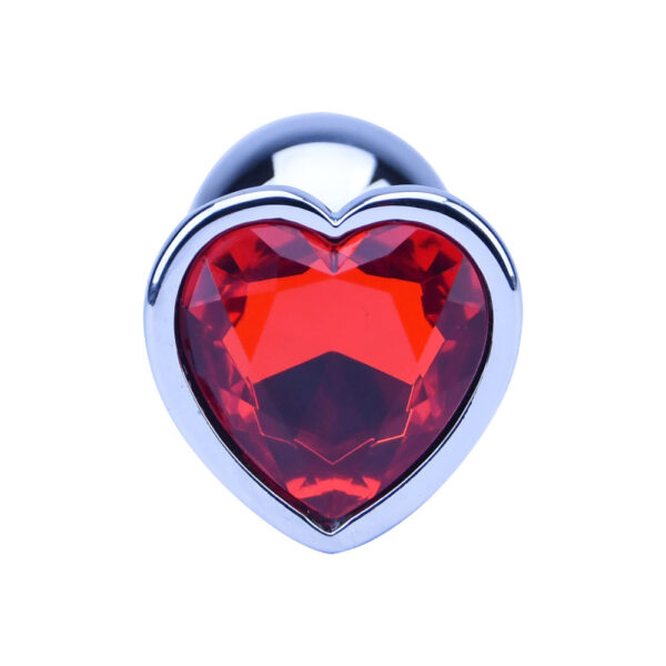 NS7168 precious metals limited edition heart shaped anal plugs silver 1.jpg