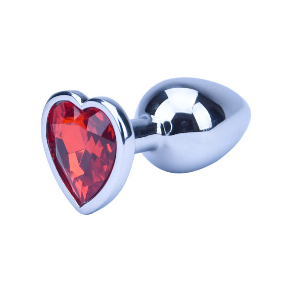 NS7168 precious metals limited edition heart shaped anal plugs silver.jpg