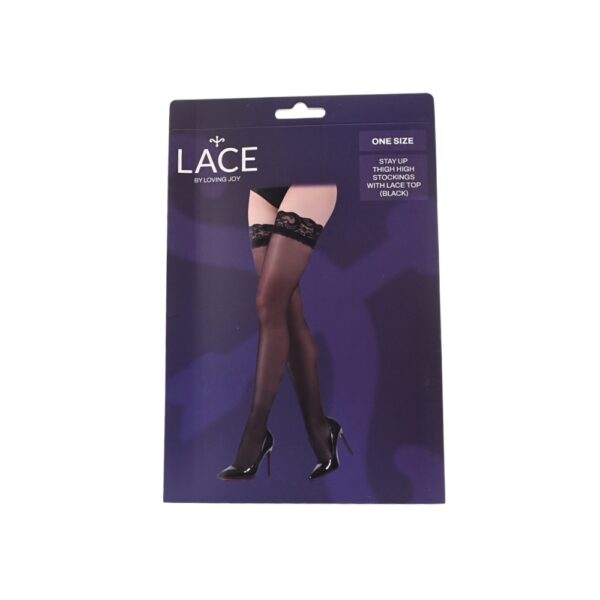 NS8096 lace by lj stay up thigh high stockings with lace top Black PKG 1.jpg