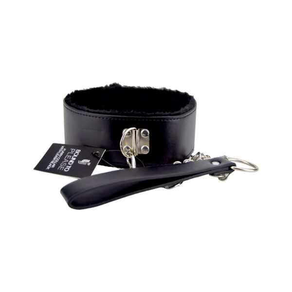 Bound to please furry collar with leash black 2.jpg