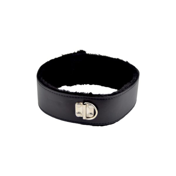 Bound to please furry collar with leash black 4.jpg
