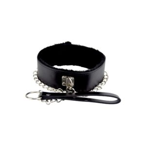 Bound to please furry collar with leash black 5.jpg