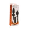 Inflatable Vibrating Butt Plug Black