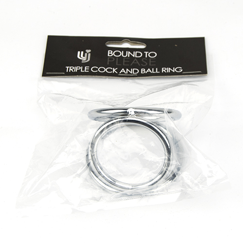 Bound to Please Triple Cock and Ball Ring Bound to Please Triple Cock and Ball Ring