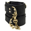 N10781 bound noir nubuck leather slim wrist cuffs 1.jpg