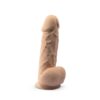 N11007 8 5 inch silicone dual density dildo with suction cup and balls 1 1.jpg