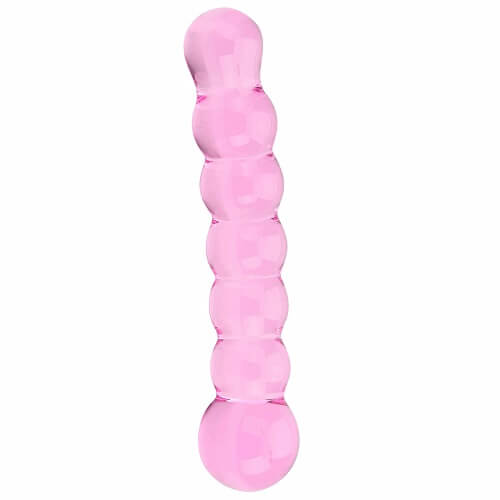 N11032 spectrum ribbed glass dildo 1.jpg