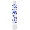 N11034 spectrum nubby textured glass dildo 1.jpg