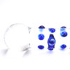 N11034 spectrum nubby textured glass dildo 1 wr.jpg