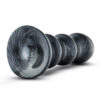 N11082 jet black jack large ribbed butt plug 5 75inches 4.jpg