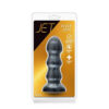 N11082 jet black jack large ribbed butt plug 5 75inches 2.jpg